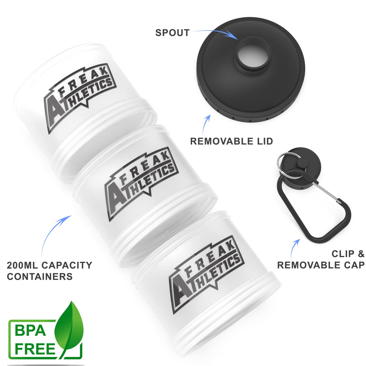 Powder Storage Container 3 Pack