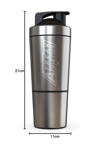 Protein Shaker Bottle | 700ml BPA Free Stainless Steel