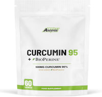 Freak Athletics Curcumin 95 + Bioperine® 60 Turmeric Curcumin Capsules High Strength with Black Pepper - Curcumin 95% & Black Pepper - Turmeric Curcumin UK Made…