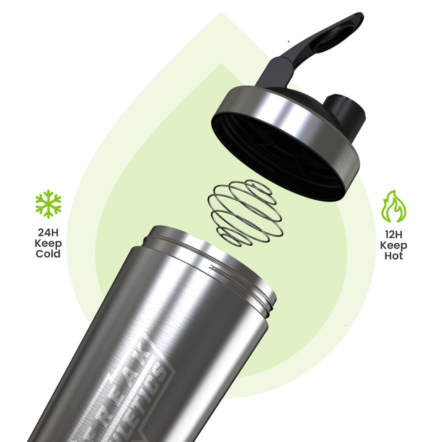 Protein Shaker Bottle | 700ml BPA Free Stainless Steel