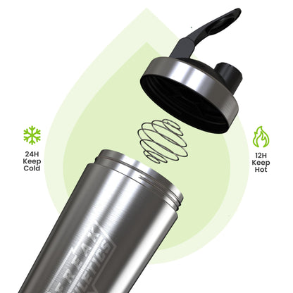 Protein Shaker Bottle | 700ml BPA Free Stainless Steel