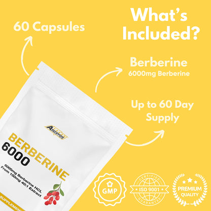 Freak Athletics Berberine HCL 500mg – 60 Vegan Capsules, Berberine Hydrochloride for Daily Wellness Support, High Strength, UK-Made
