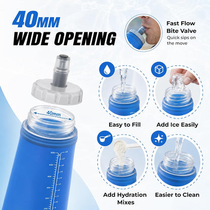 Soft Water Bottle (2 Pack)