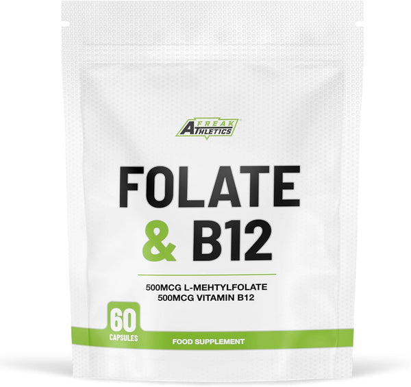 Freak Athletics Folate 500mcg & Vitamin b12 500mcg 60 Capsules UK Made