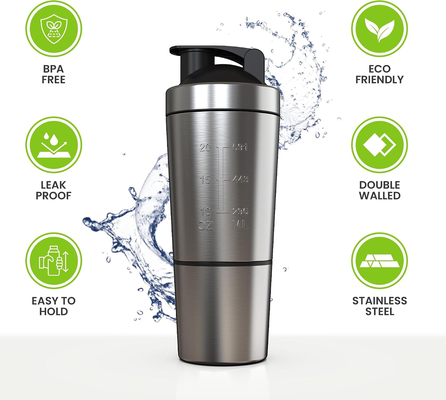 Stainless Steel Protein Shaker