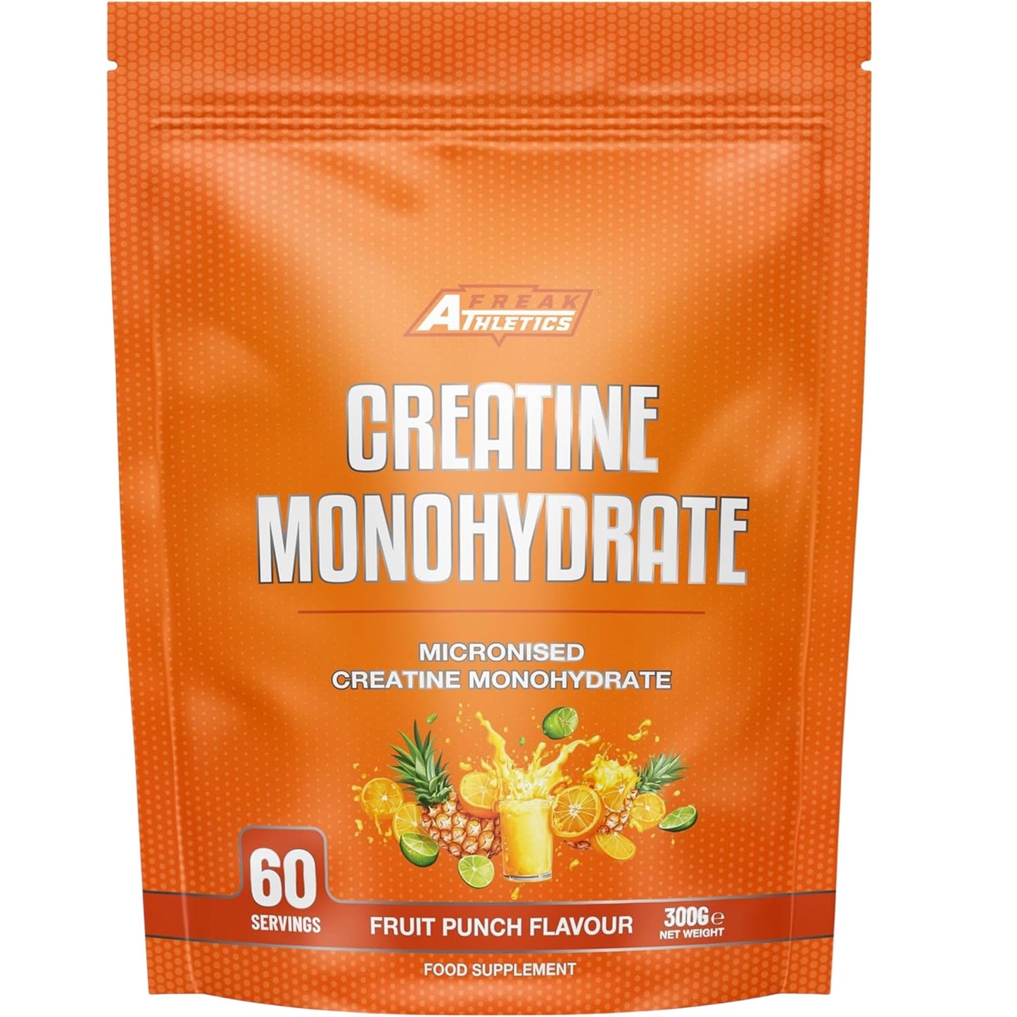Freak Athletics Creatine Monohydrate Powder - (30 Sachets), 5g Unflavoured Creatine Powder, 100% Pure Micronised Creatine for Strength, Power & Muscle Performance, Easy to Mix, Lab Tested