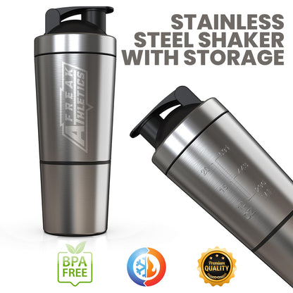Protein Shaker Bottle | 700ml BPA Free Stainless Steel