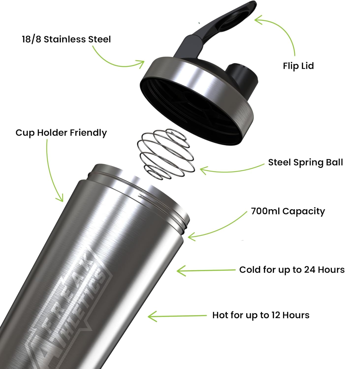 Stainless Steel Protein Shaker