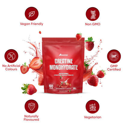 Freak Athletics Creatine Monohydrate Powder - (30 Sachets), 5g Unflavoured Creatine Powder, 100% Pure Micronised Creatine for Strength, Power & Muscle Performance, Easy to Mix, Lab Tested