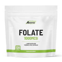 Freak Athletics Folate 400mcg (L-Methylfolate) 90 Capsules, 5-MTHF Active Form of Folic Acid/Vitamin B9, UK Made
