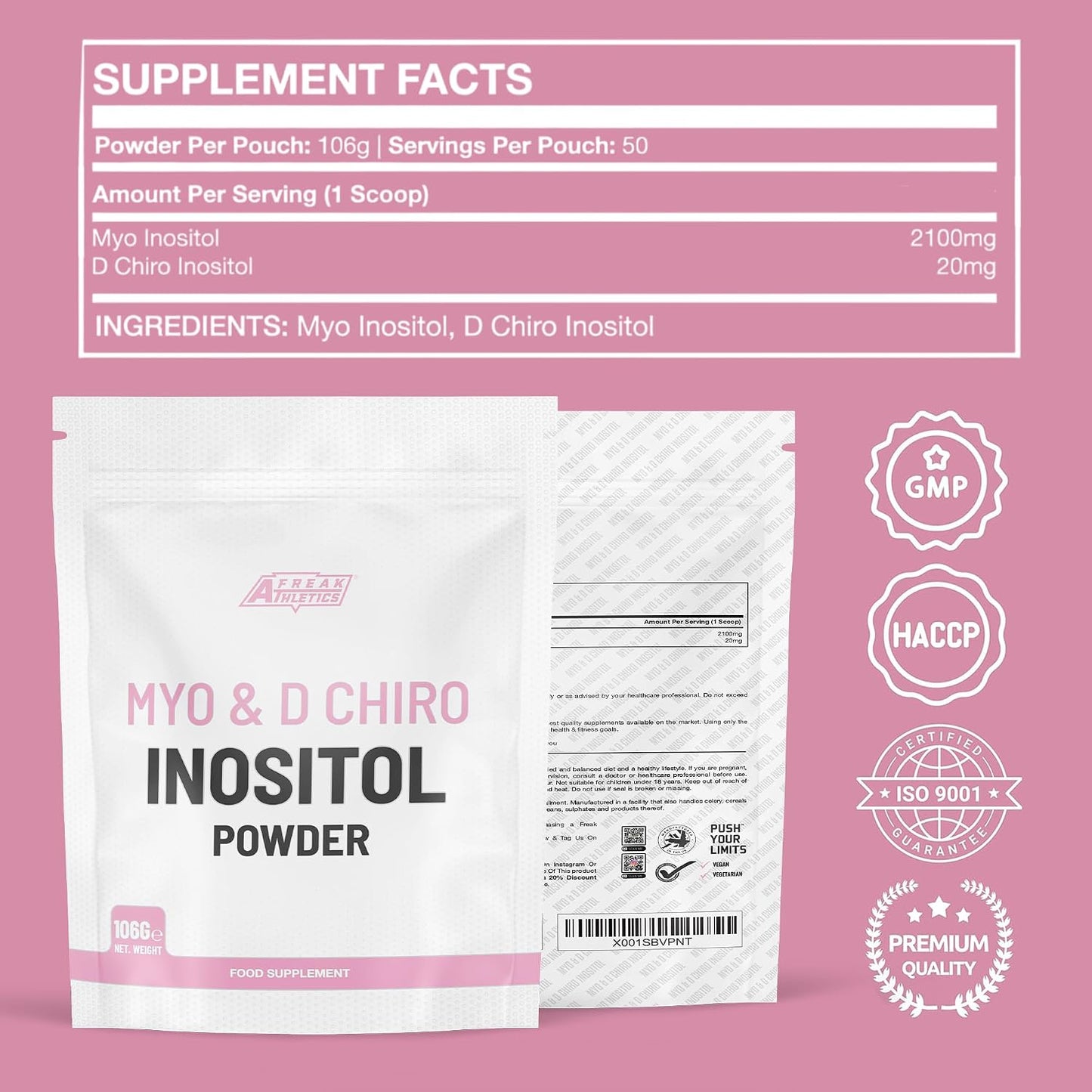 Myo & D Chiro Inositol Powder 106g