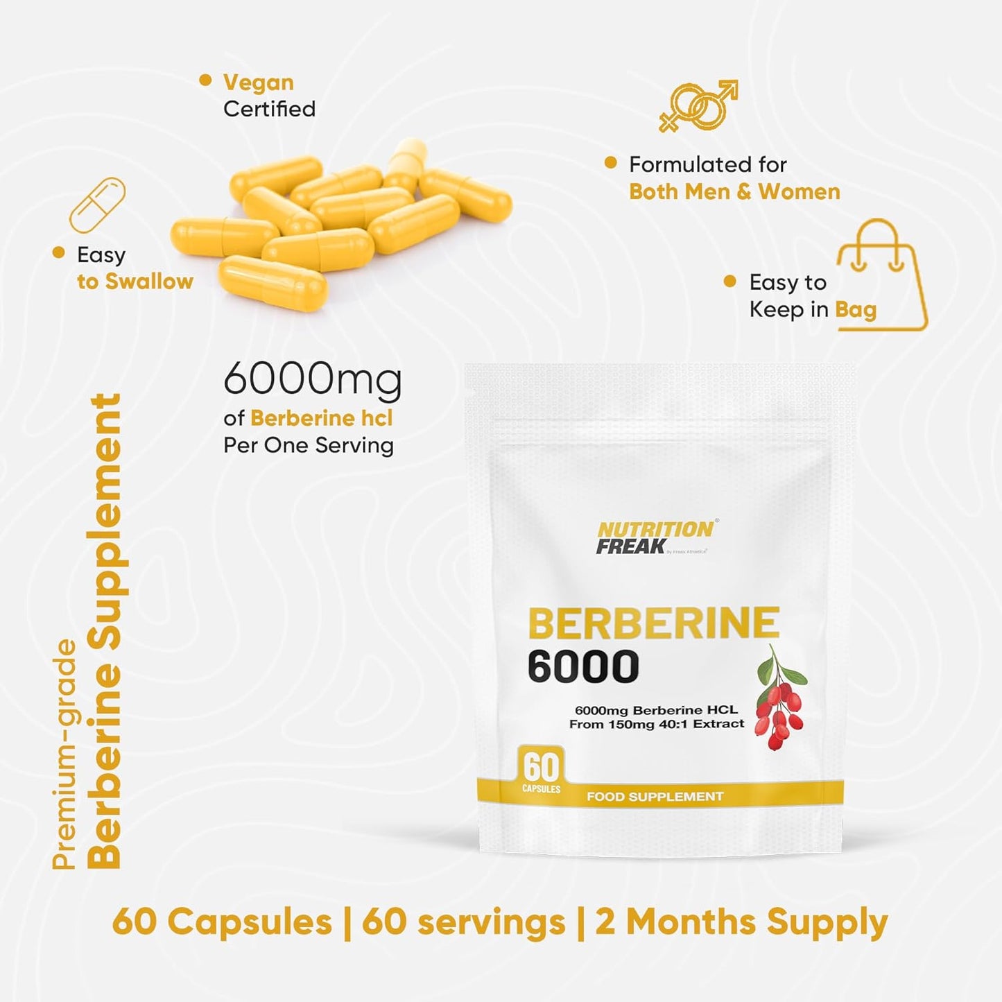 Berberine HCL 6000 mg