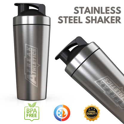 Protein Shaker Bottle | 700ml BPA Free Stainless Steel