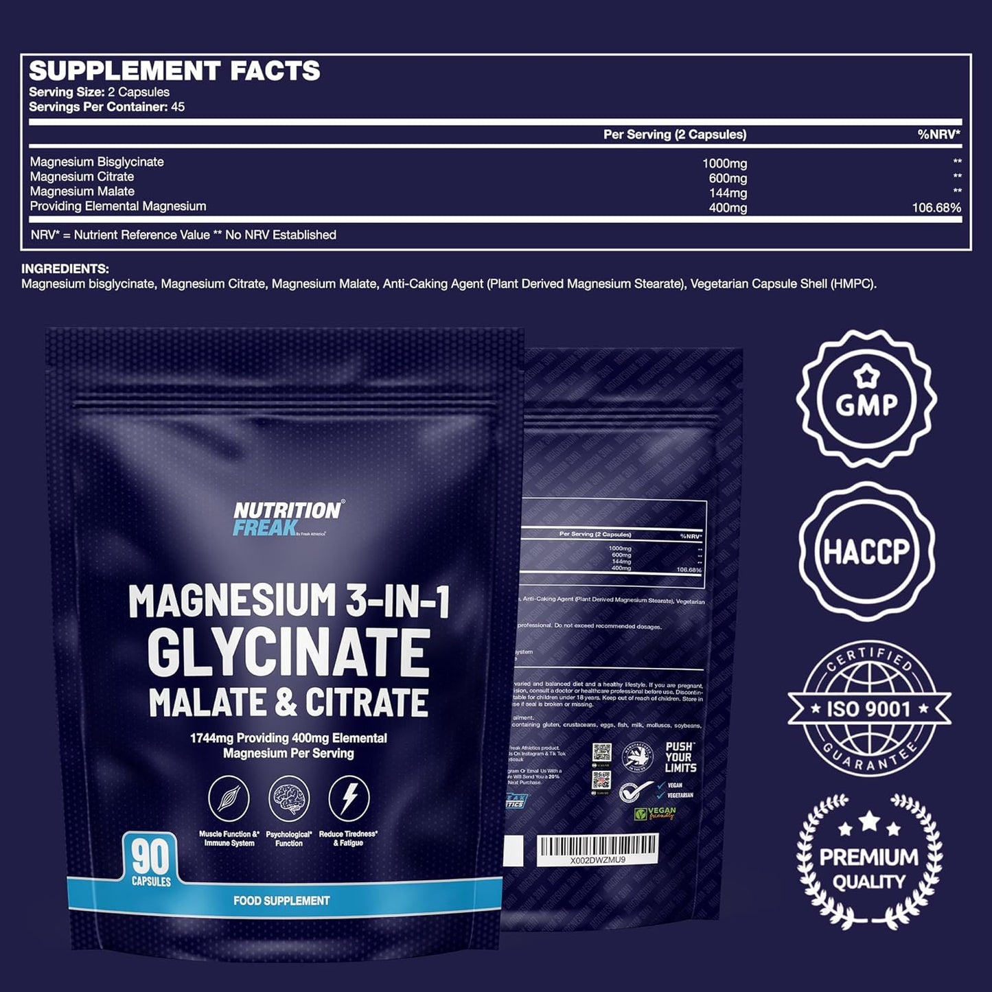 Magnesium Glycinate 3-in-1 Complex