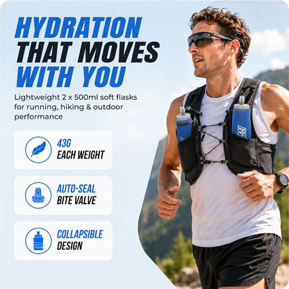 Soft Water Bottle (2 Pack)