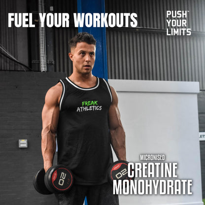 Freak Athletics Creatine Monohydrate Powder - (30 Sachets), 5g Unflavoured Creatine Powder, 100% Pure Micronised Creatine for Strength, Power & Muscle Performance, Easy to Mix, Lab Tested