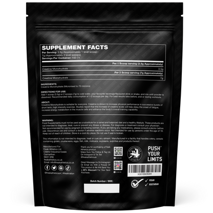 Creatine Monohydrate Powder 500g